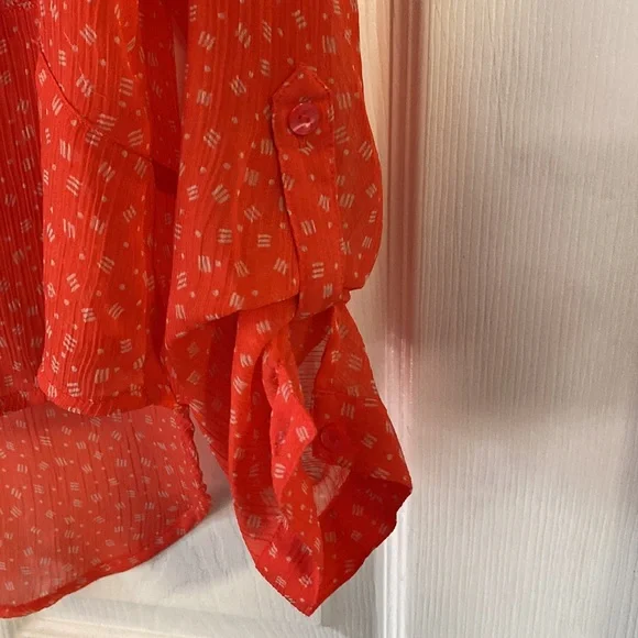 Maurices 3/4 Sleeve Low-High Blouse Size Small - Picture 4 of 6